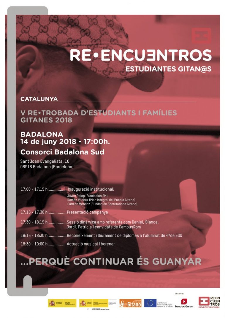 5ª edición de Re-Encuentros de estudiantes i familias gitanas en Badalona