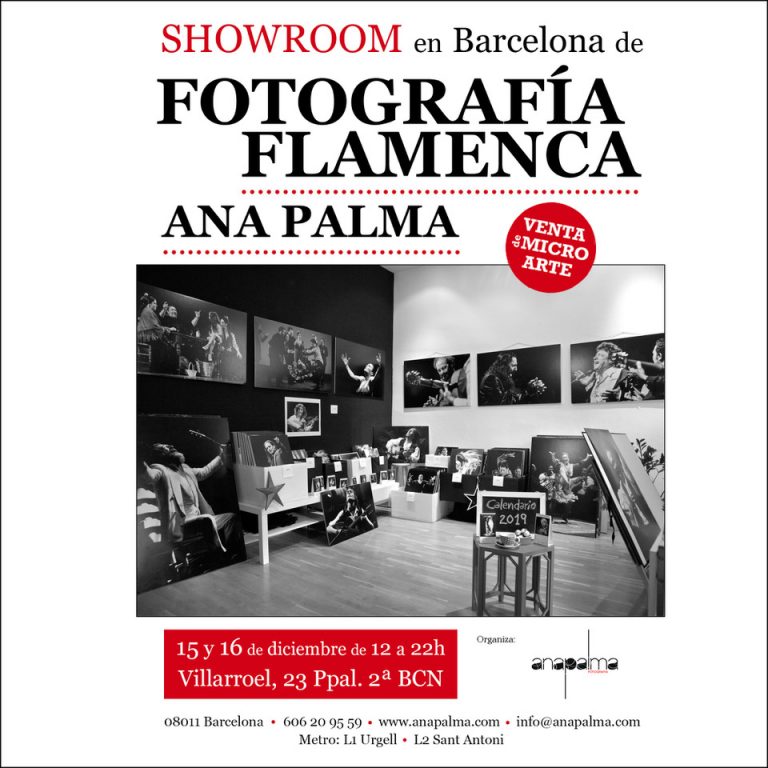 La fotógrafa Ana Palma organiza un showroom con su obra de fotografía flamenca