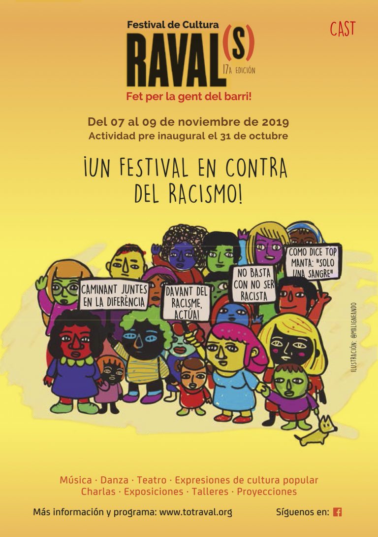 La lucha antirracista centra la programación de la 17º edición del Festival de Cultura Raval(s)