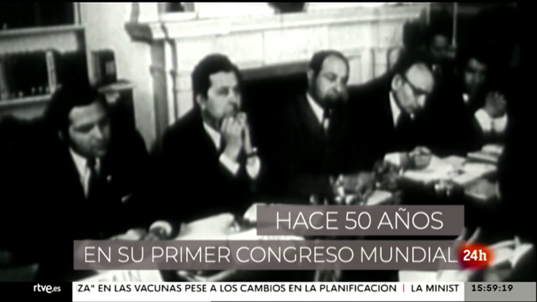 TVE española se hizo eco del Primer Congreso Internacional del Pueblo Gitano. Londres, 1971