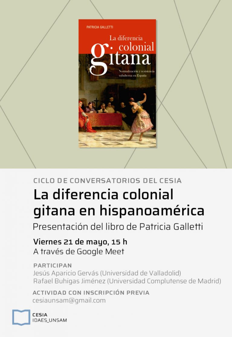 Presentación del libro de Patricia Galleti, ‘La diferencia colonial gitana’