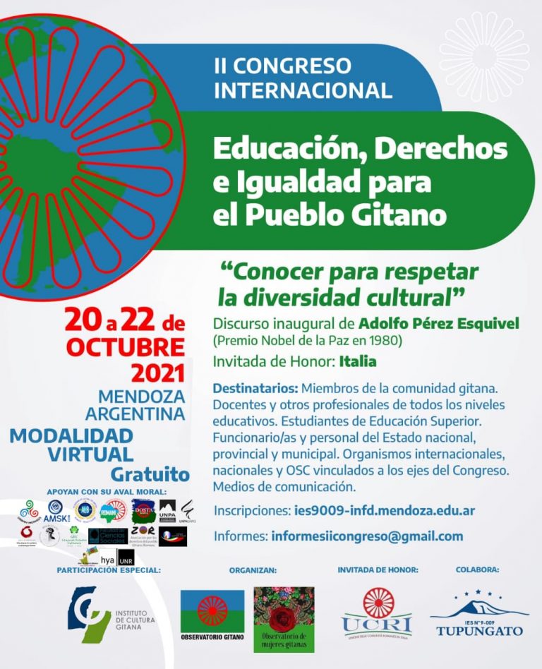 El II Congreso Internacional Gitano de Argentina se celebra del 20 al 22 de octubre