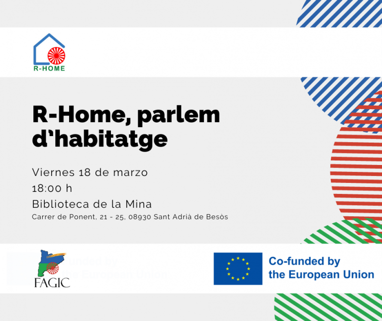 La Federación de Asociaciones Gitanas de Cataluña (FAGIC), participa en la conferencia final del proyecto sobre vivienda R-Home