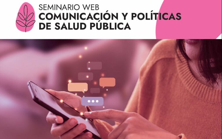 Seminario web en comunicación y políticas de salud pública